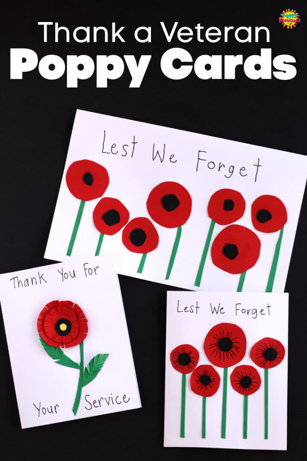Easy Poppy Crafts For Veterans Day And Remembrance Day Happy Hooligans