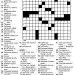 Easy Printable Crossword Puzzles Large Print Puzzle Printable Word
