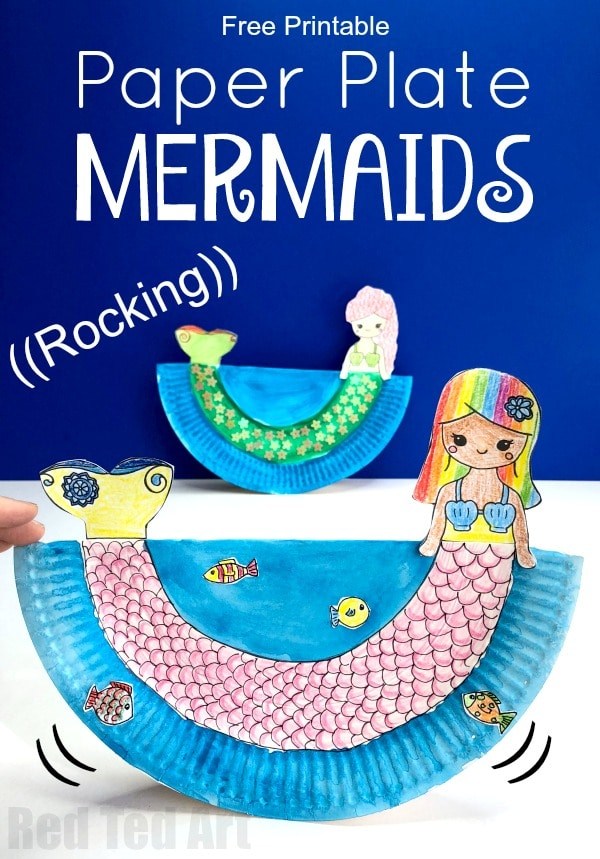 printable mermaid craft