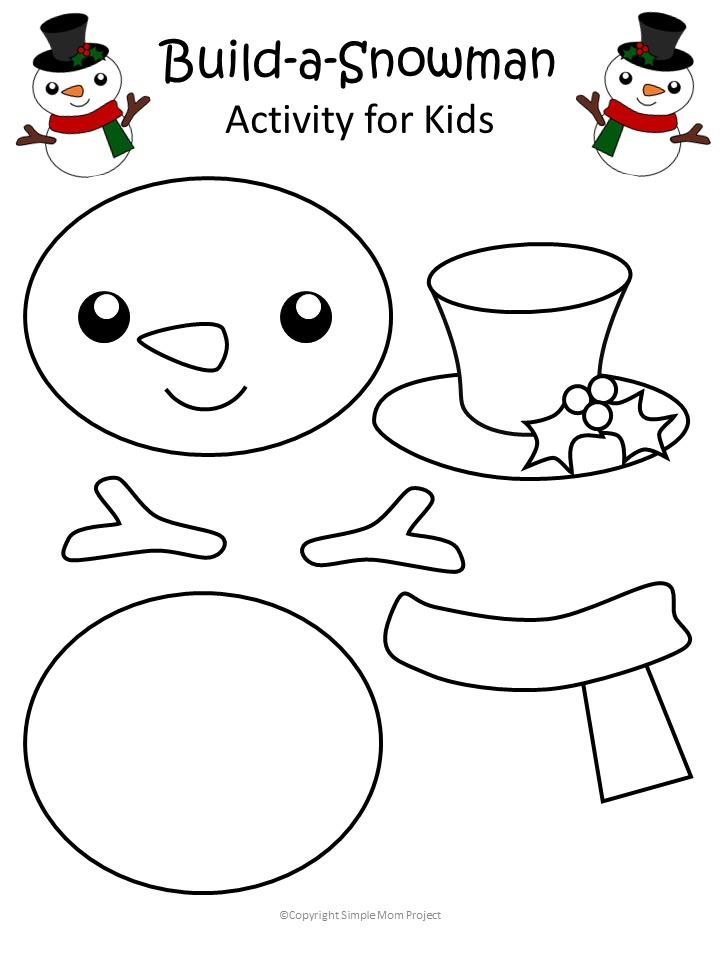 Easy Printable Winter Crafts