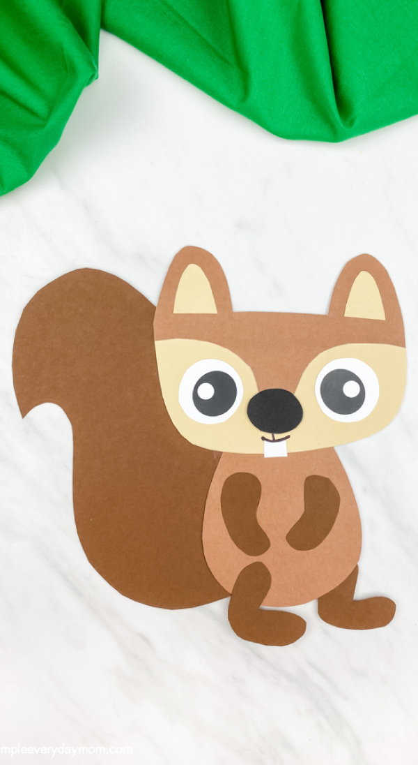 Easy Squirrel Craft For Kids Free Template 
