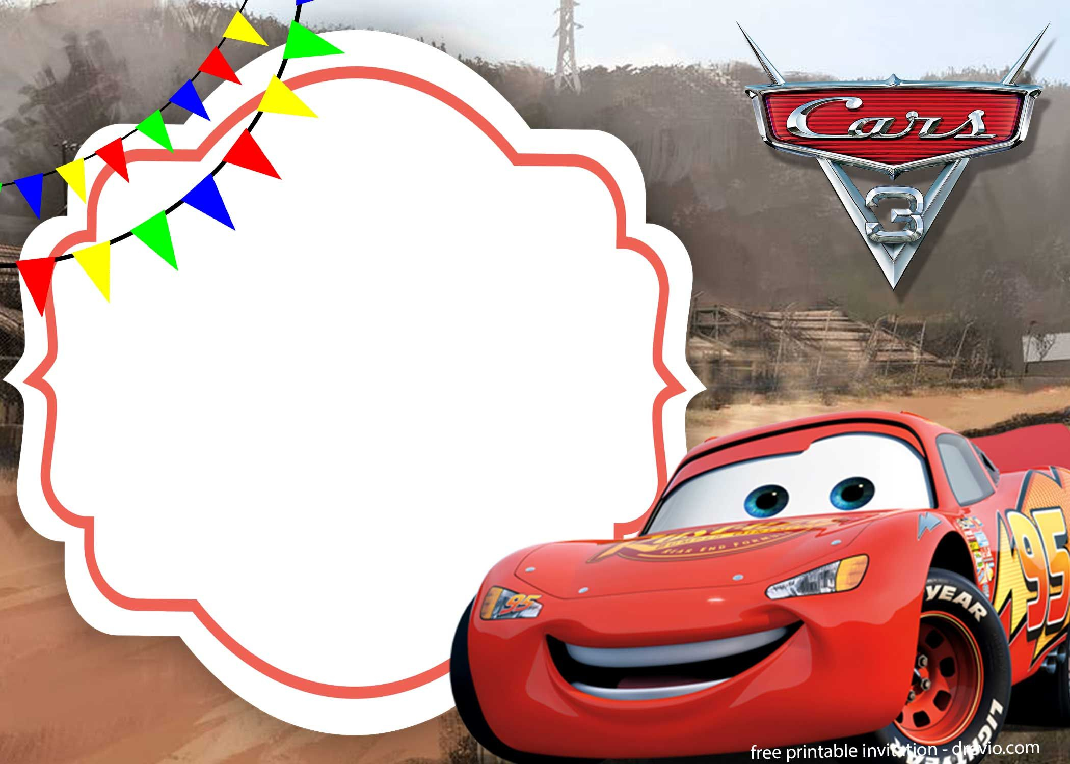 Editable Cars Invitation Template Social Media Template