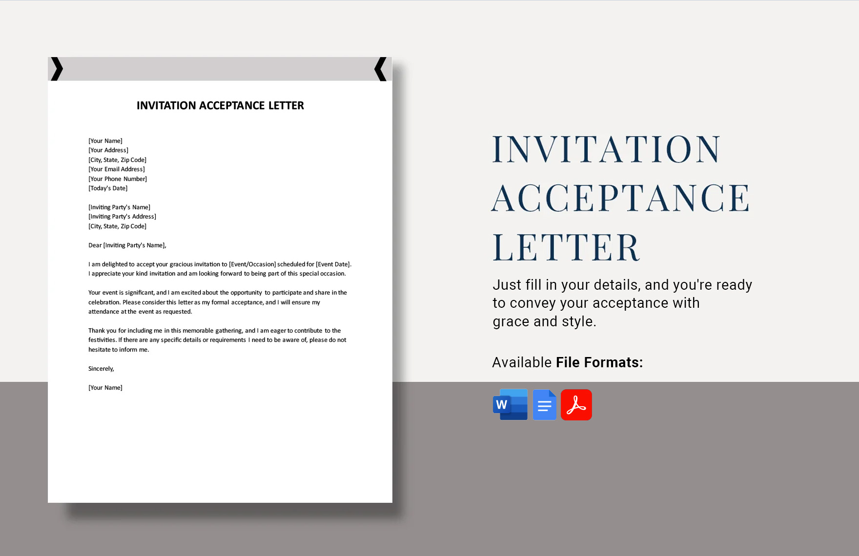 Editable Event Invitation Templates In Word To Download