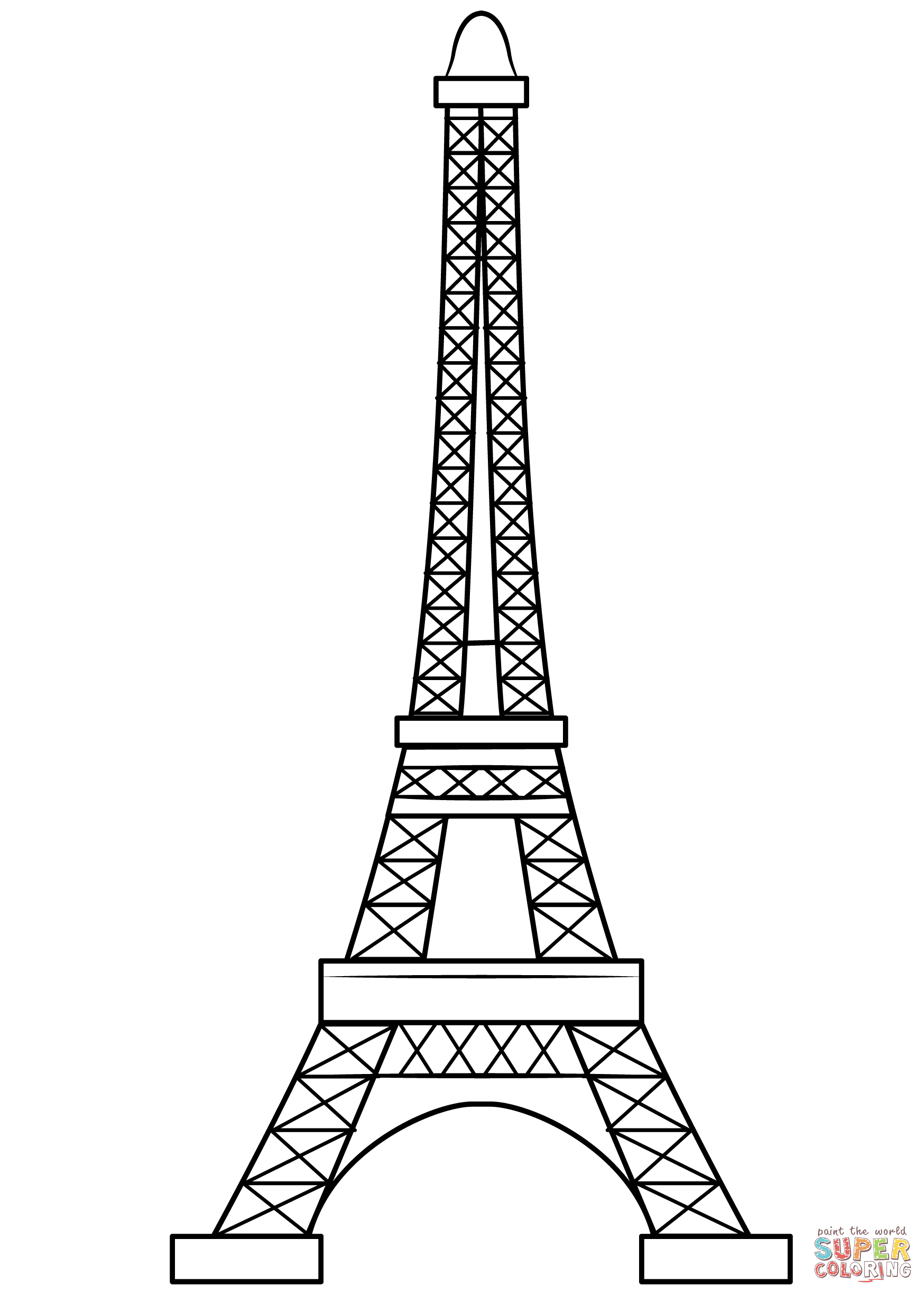 Eiffel Tower Template Printable Printable Templates Free