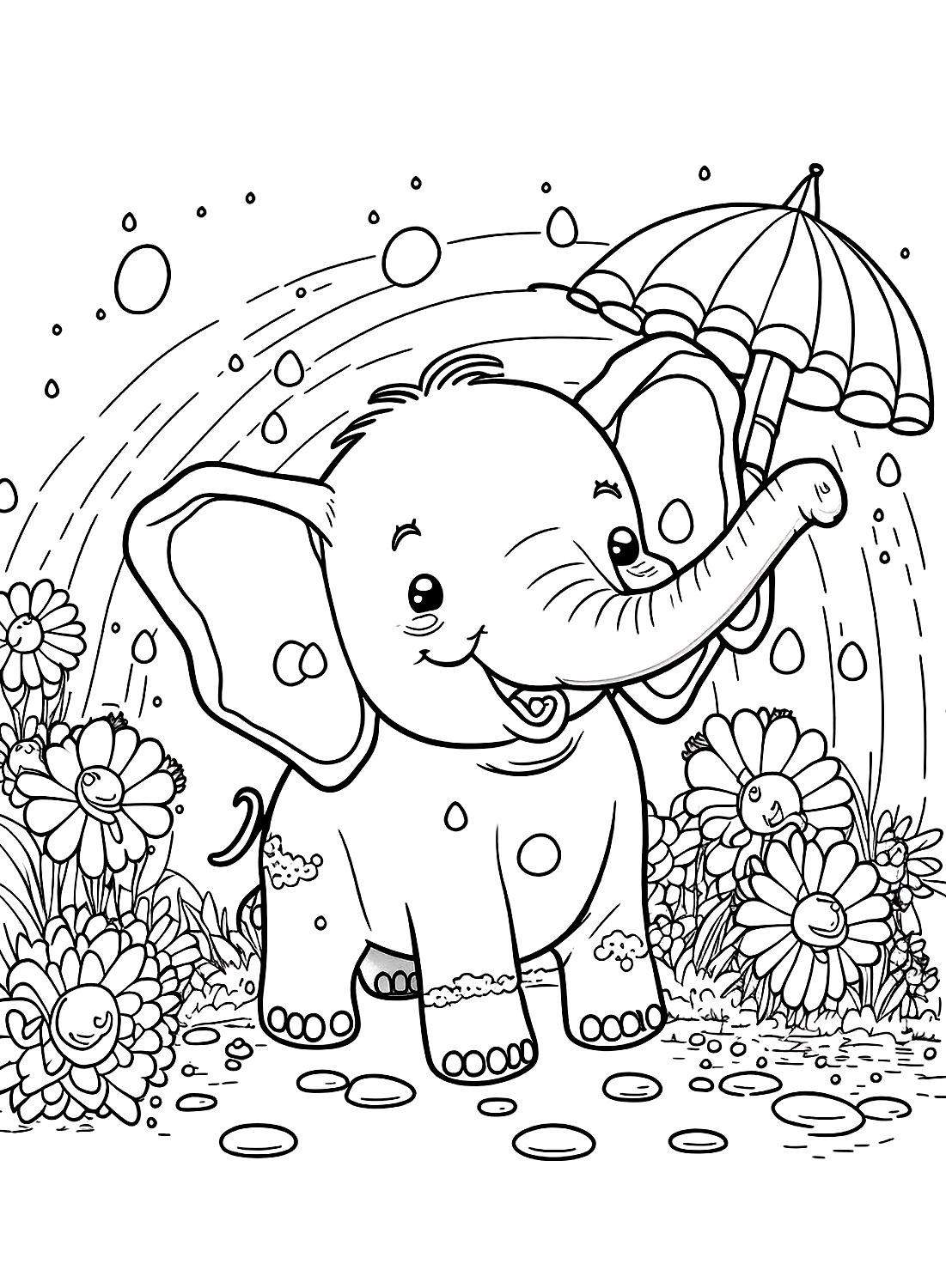 Elephant Coloring Pages Printable Free Printable Coloring Pages