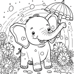 Elephant Coloring Pages Printable Free Printable Coloring Pages