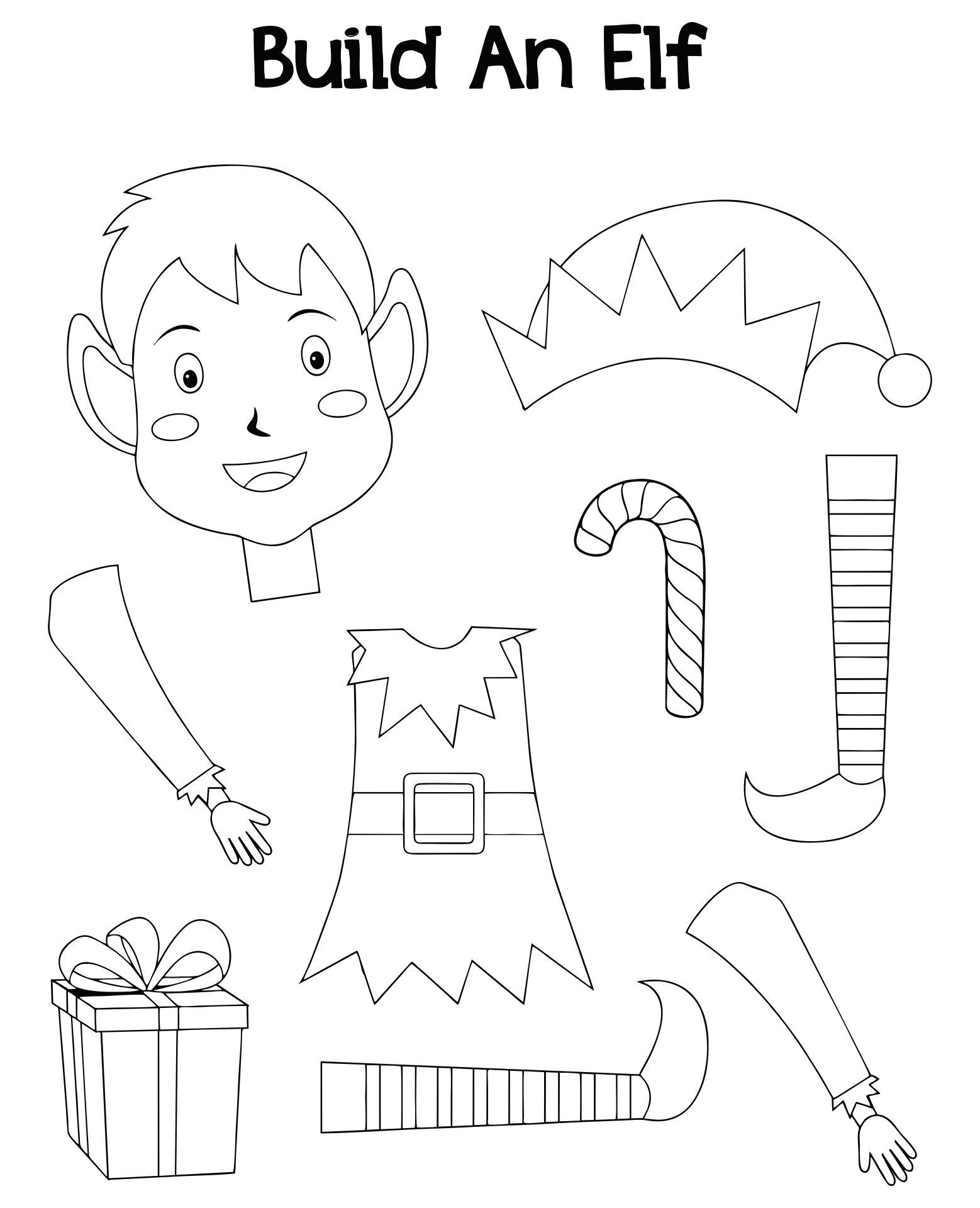 printable elf craft