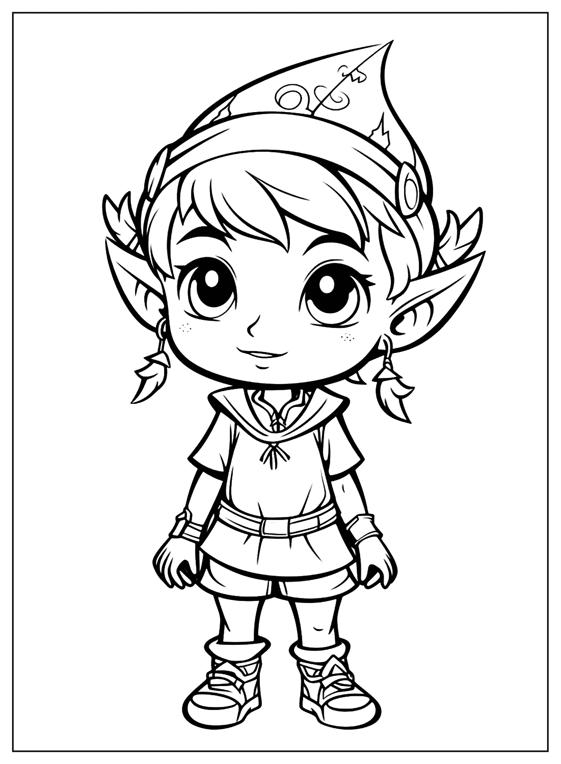 Elf Coloring Pages Free Free Printable Coloring Pages