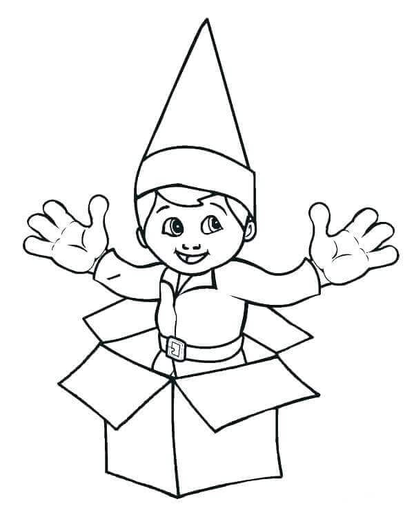 Elf On A Shelf Coloring Pages Coloring Sofa Divano