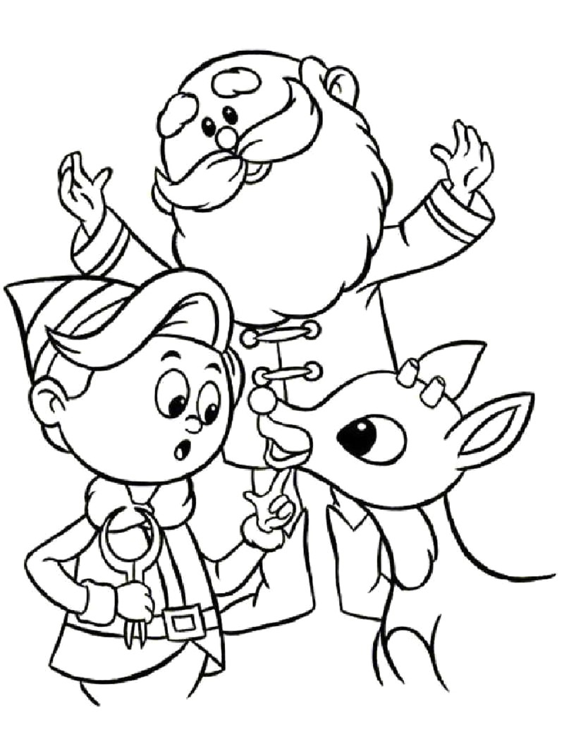 printable coloring elf on the shelf