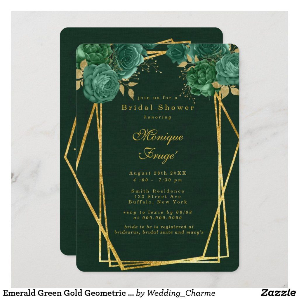 Emerald Green Invitation Template Dev onallcylinders