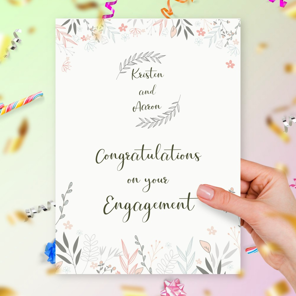 printable engagement cards