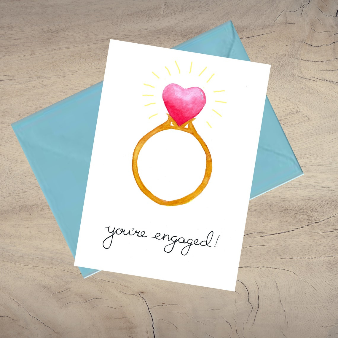 Engagement Congratulations Card Printable Engagement Card 