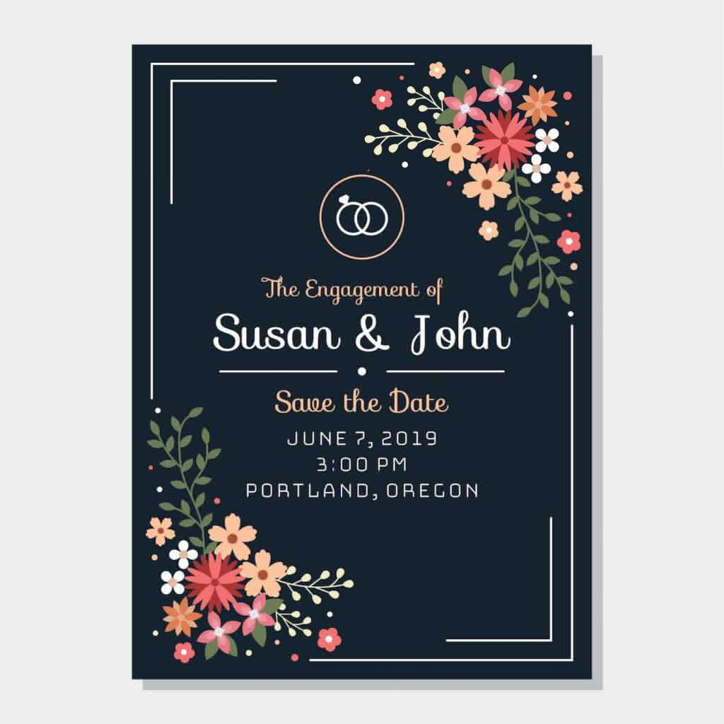 Engagement Invitation Template Free Download In Engagement Invitation 