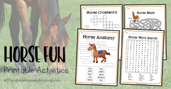printable horse activities