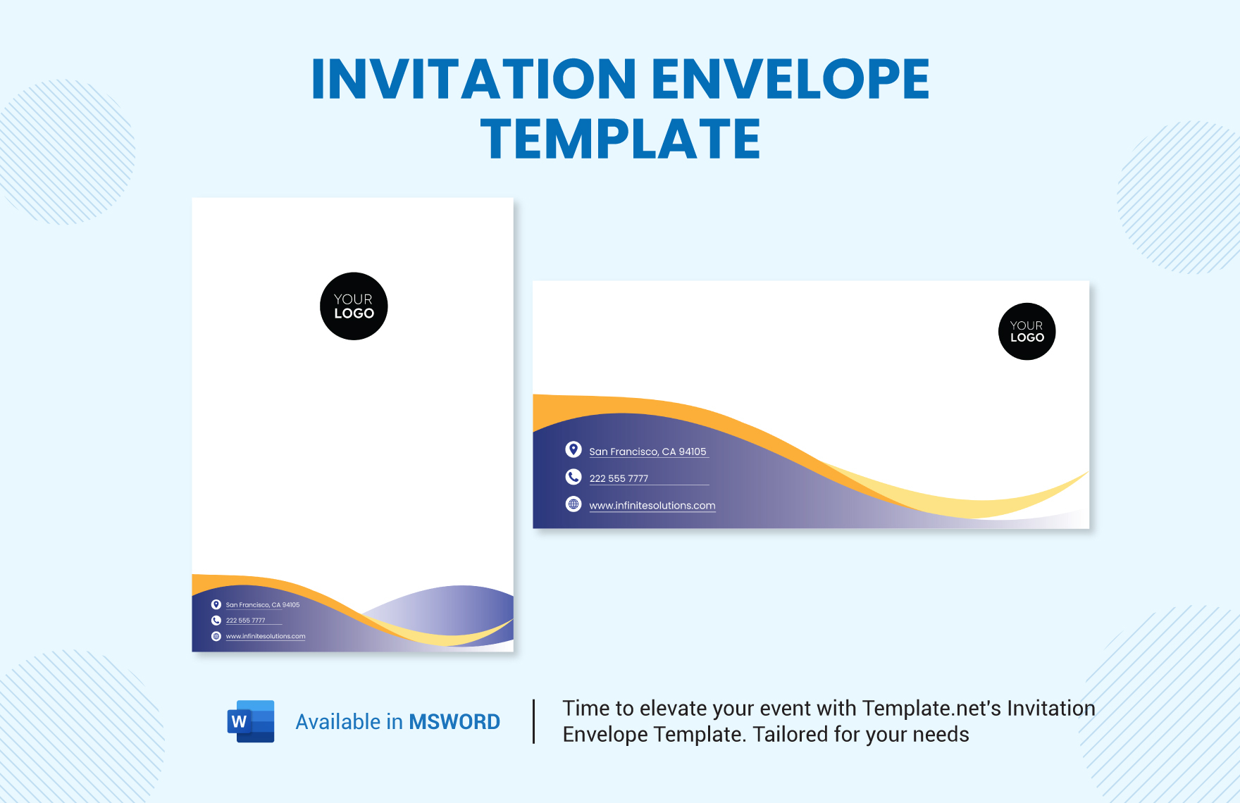Envelope Word Template In Word PDF Google Docs Pages Download 