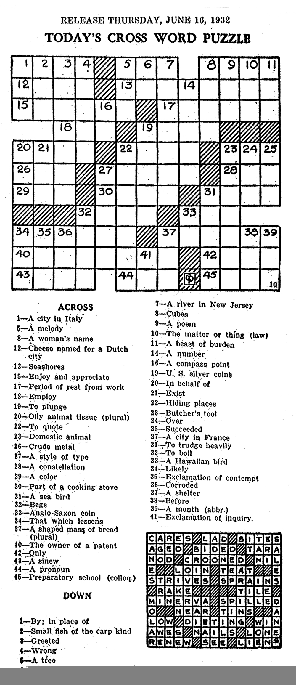 Eugene Sheffer Crossword Puzzle Printable 80 Images In Collection 