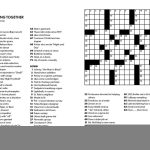 Eugene Sheffer Crossword Puzzle Printable Printable Printable