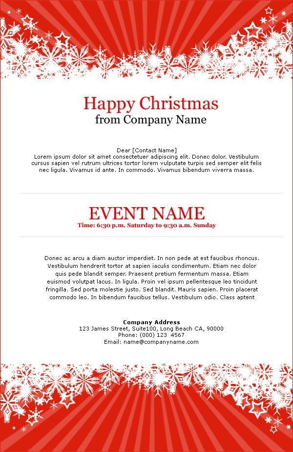 Event Email Invitation Template