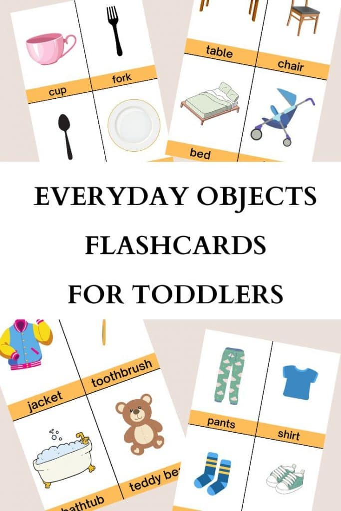 Everyday Objects Flashcards For Toddlers FREE Printable Womanhood And 