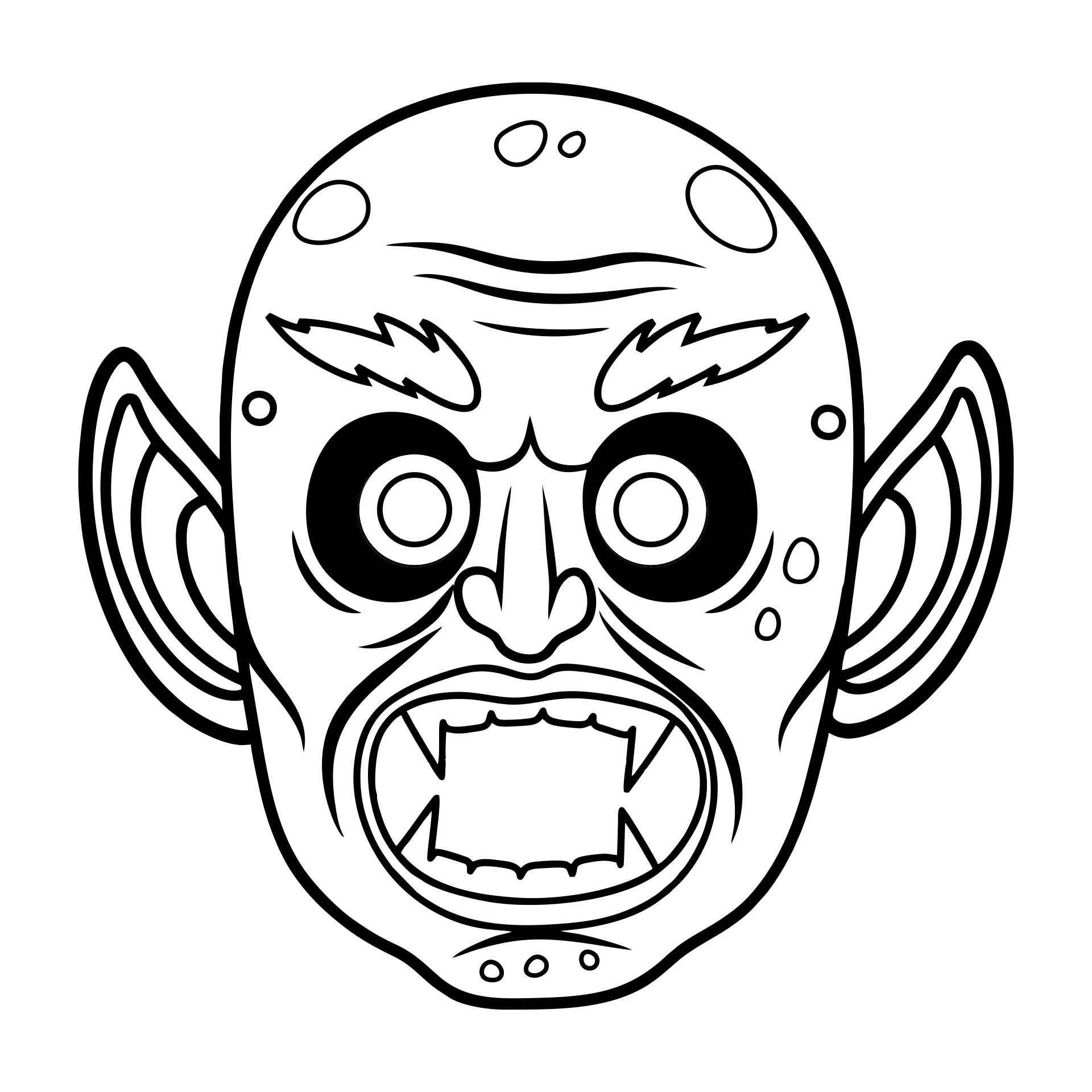 Face Coloring Halloween Masks 15 Free PDF Printables Printablee