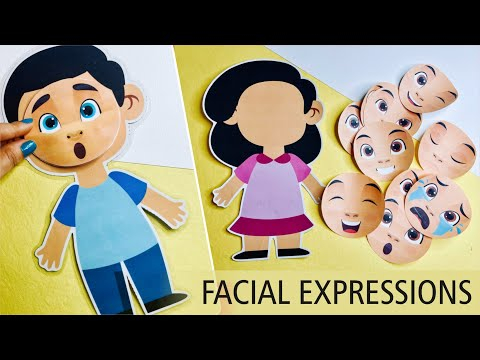 Facial Expressions Printable Paper Craft Template YouTube