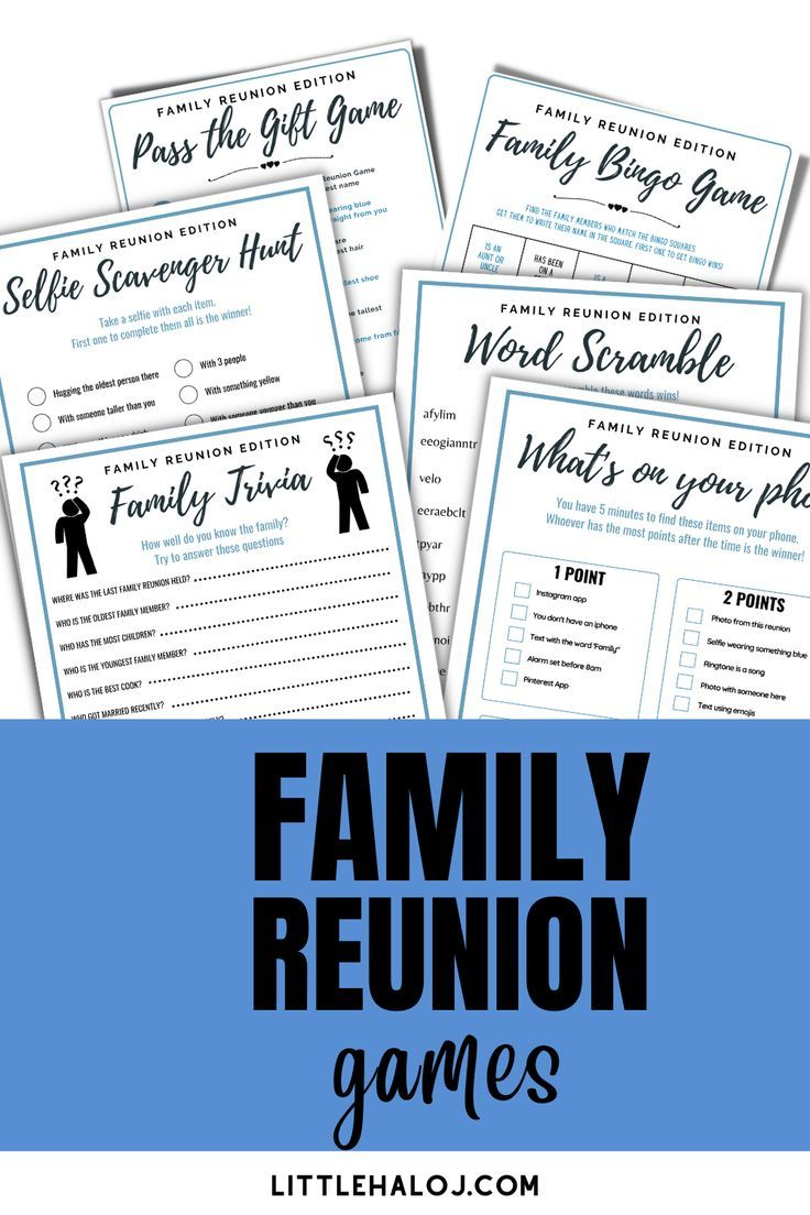 Family Reunion Games Bundle 10 Family Party Games Family Games Family 