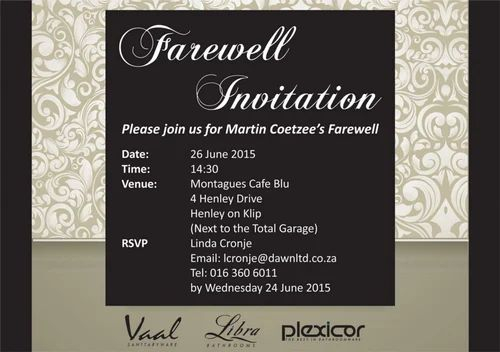 invitation card sample for event invitation card sample for event