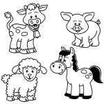 Farm Animal Coloring Pages PDF For Kids Coloringfolder