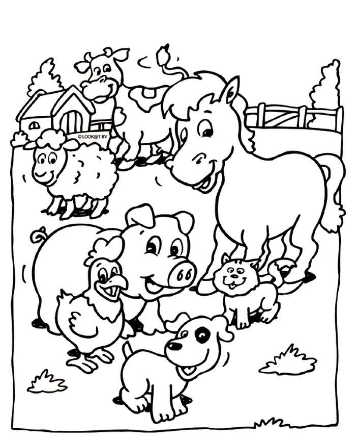 Farm Animal Coloring Pages PDF For Kids Coloringfolder Boek