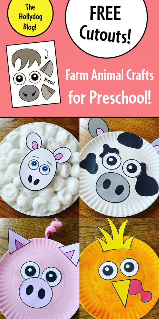 Farm Animal Crafts For Preschool Free Printable 5 Pack The Hollydog