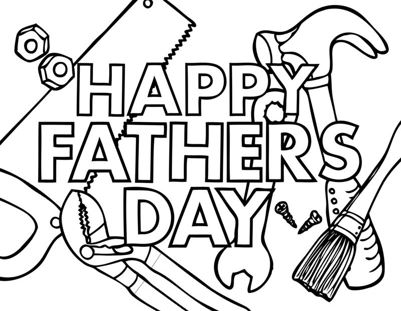 printable coloring pages for father's day