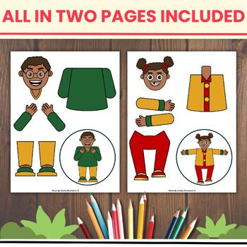 Father s Day Craft Dad And Me Cut And Paste Printable For Preschool 