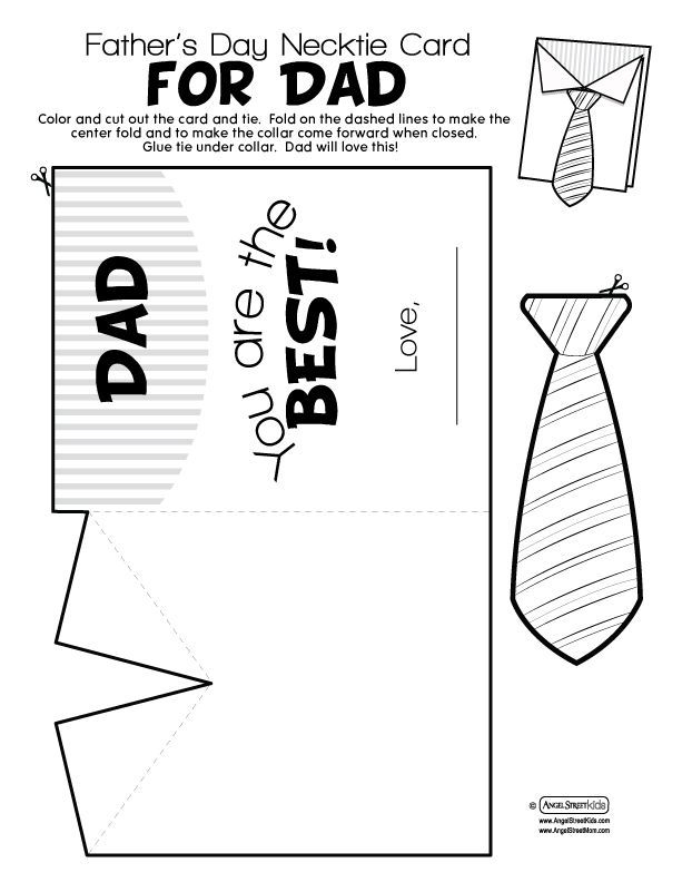 Fathers Day Crafts Printable