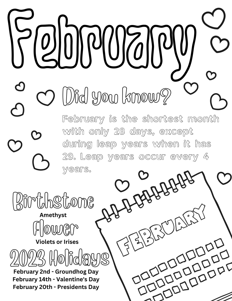 February Coloring Pages Free Printable Printable Coloring Pages Free