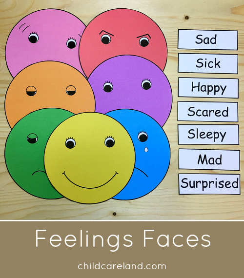 printable emotions craft preschool
