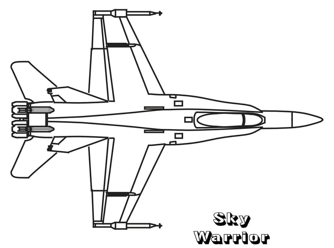 Ferocious Fighter Jet Coloring Page Free Printable Coloring Pages For 