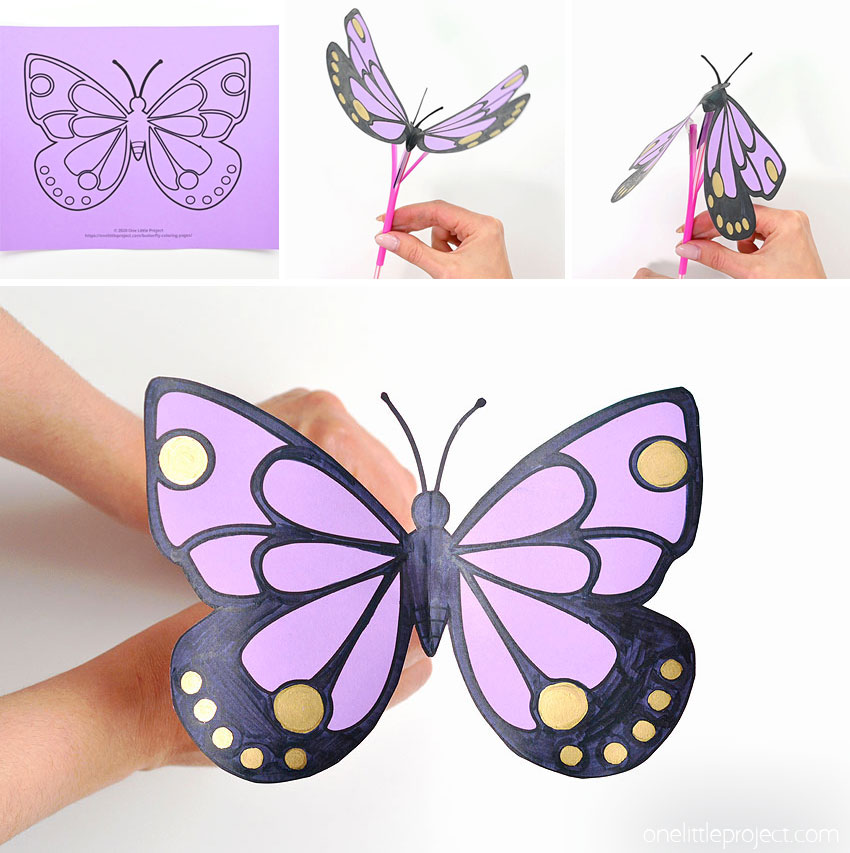 printable butterfly craft preschool