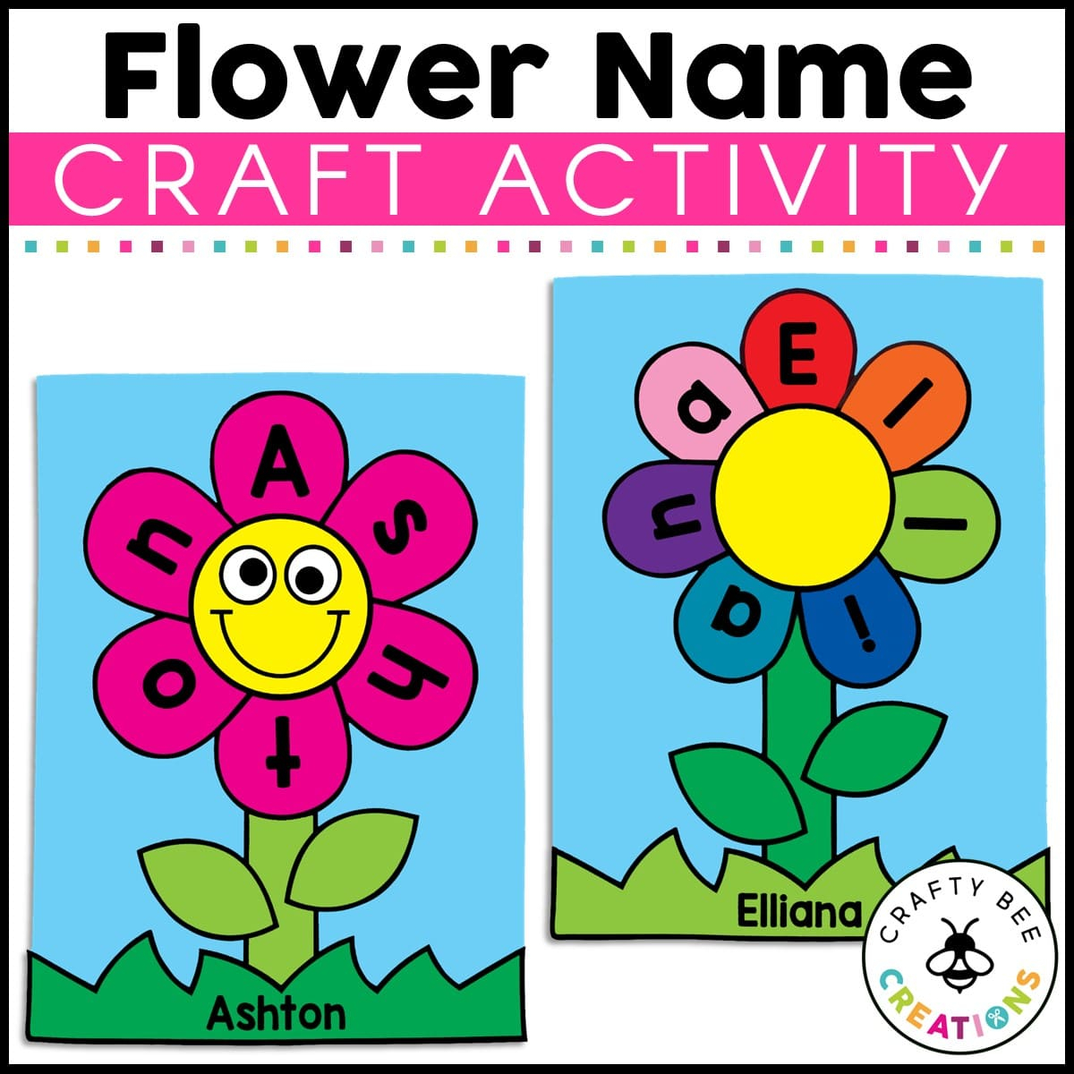 Flower Name Craft Activity Crafty Bee Creations