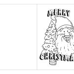 Foldable Coloring Christmas Cards 15 Free PDF Printables Printablee