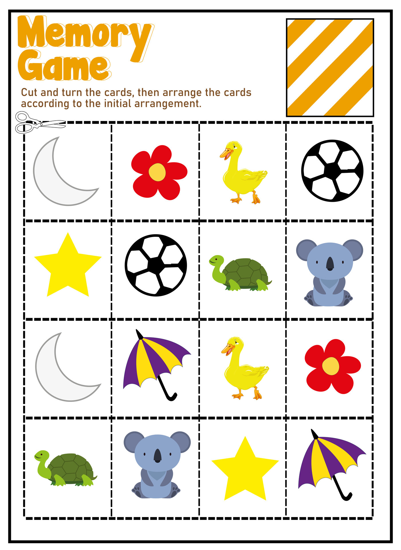 Food Memory Game 14 Free PDF Printables Printablee
