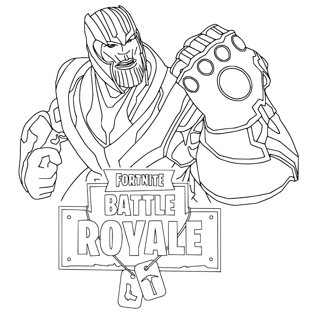 printable coloring fortnite