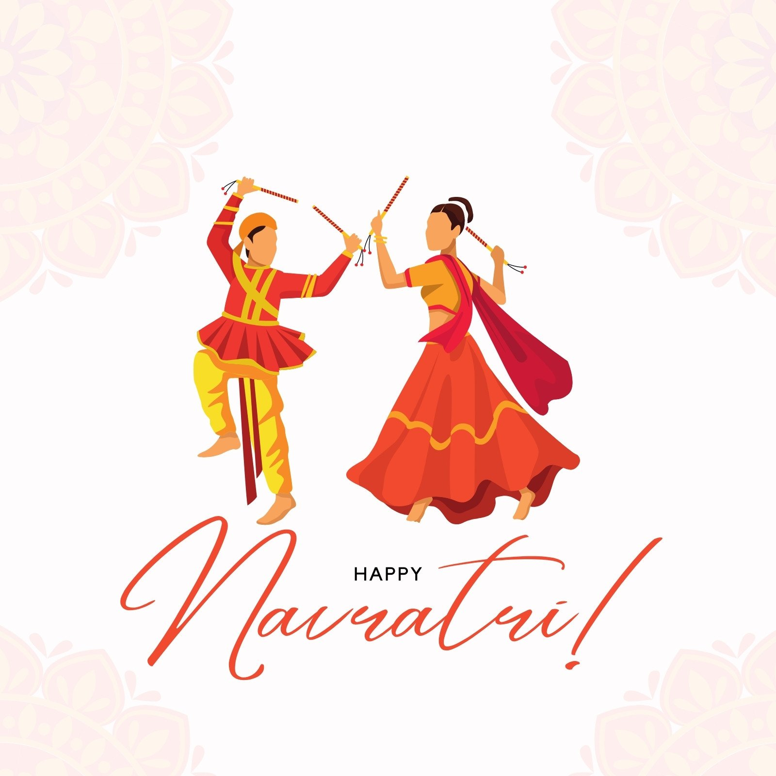 Free And Customizable Navratri Templates