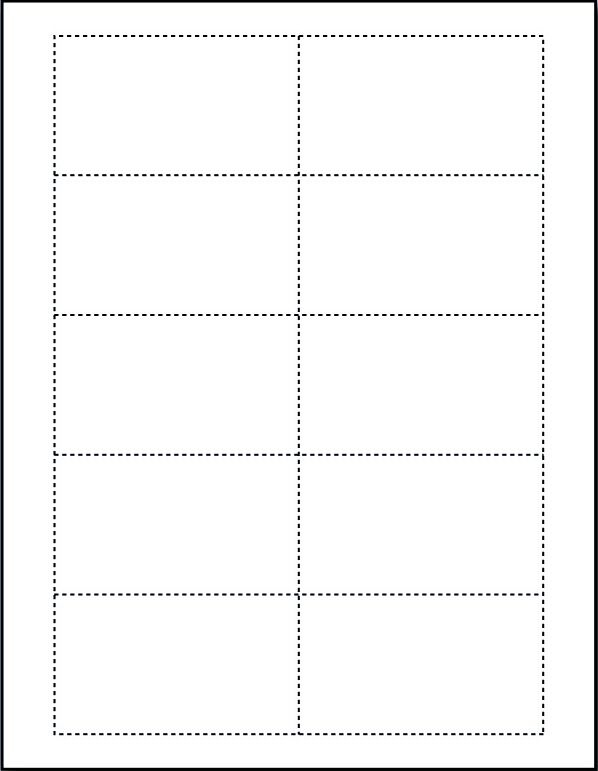 Free Blank Business Card Template Word