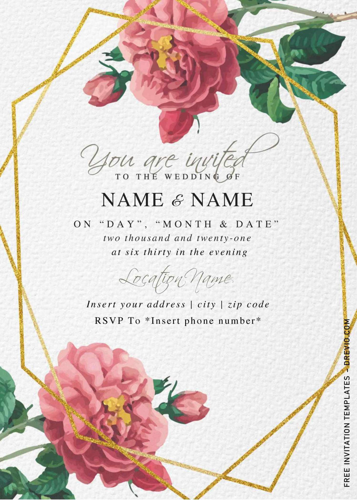 simple invitation templates free download word