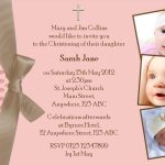 Free Christening Invitation Template