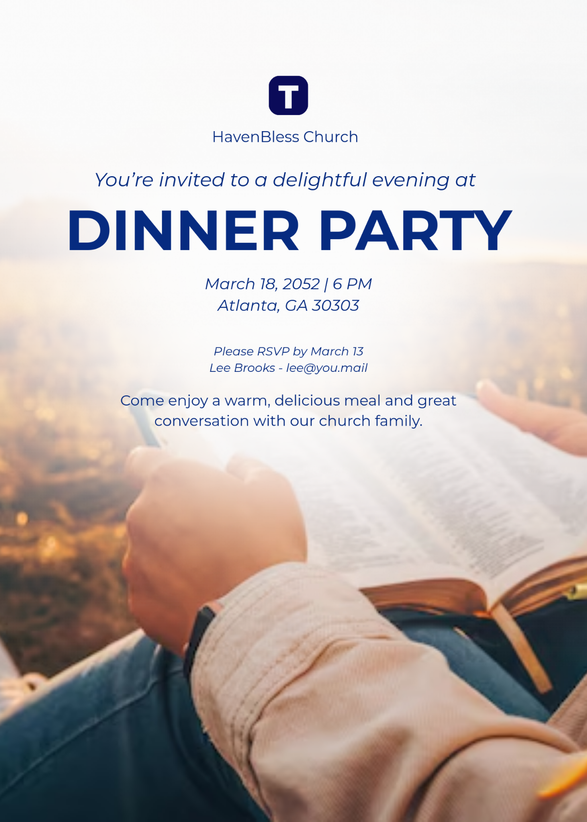 Free Church Invitation Letter Template To Edit Online