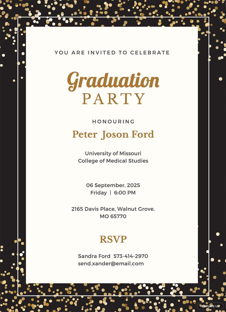 FREE College Invitation Templates Examples Edit Online Download 