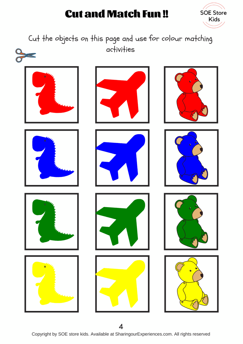 Free Colors Matching Activities For Toddlers Printable Pdf Sharing 