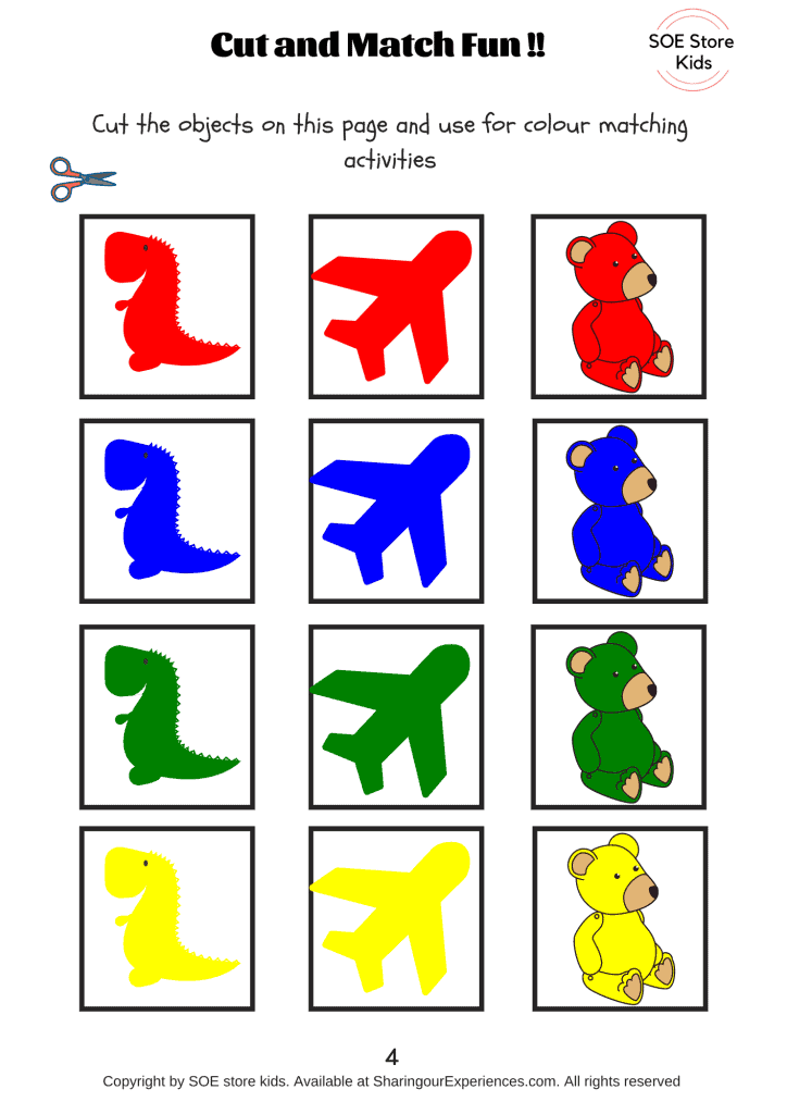 printable colour activities for toddlers
